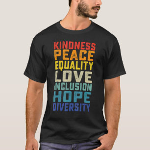 Camiseta Paz Amor Inclusão Igualdade Diversidade Lgbt Prid