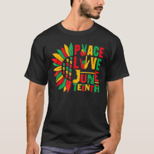 Camiseta Paz Amor Junta negros negros negros homens da libe