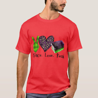 Camiseta Paz Amor Leitura família