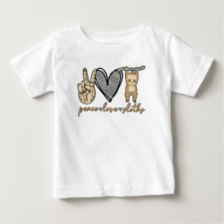 Camiseta Paz, Amor, Lúteros, Lama De Bebê