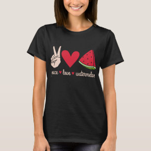 Camiseta Paz Amor Melancia Grande Fruta Melancia