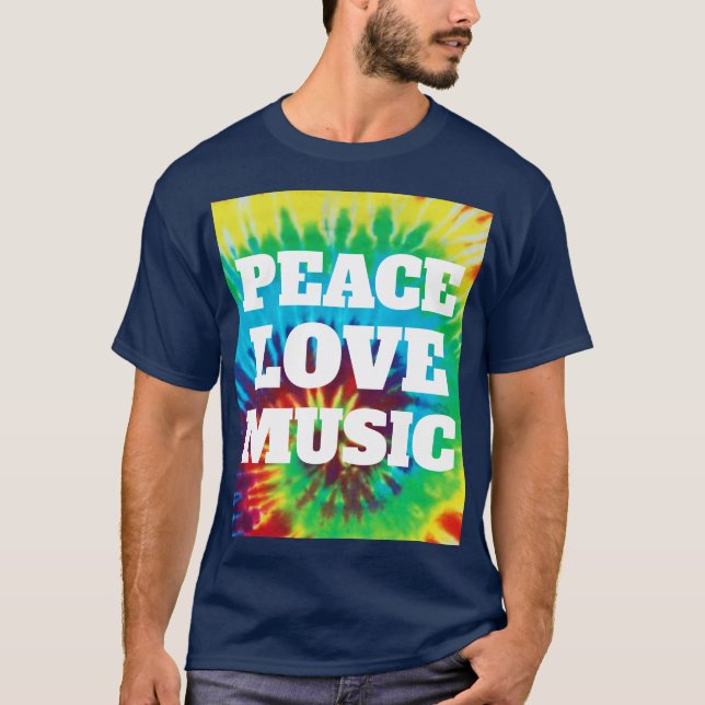 Camiseta Paz Amor Música (Frente)