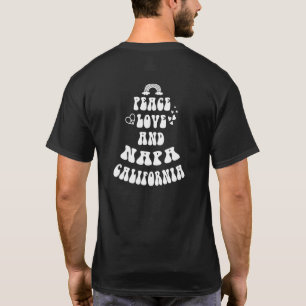 Camiseta Paz Amor Napa Califórnia Terra Natal Ca Estado Nat