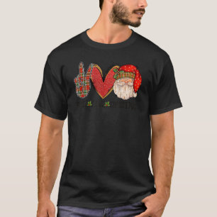 Camiseta Paz Amor Natal Papai Noel Feliz Natal