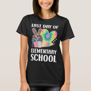 Camiseta Paz Amor No Dia Passado Da Escola Primária