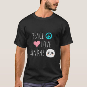 Camiseta Paz Amor Pandas Urso Panda Animal Pet Amor