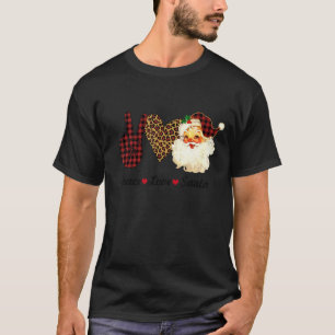Camiseta Paz Amor    Papai Noel Themed Design