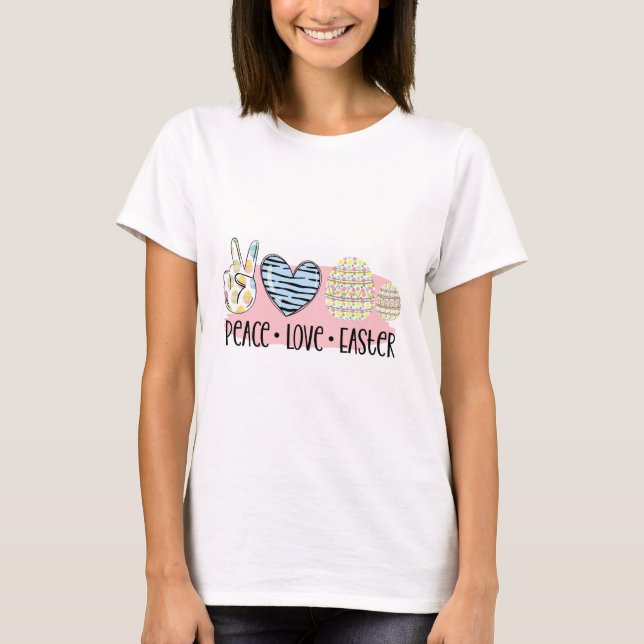 Camiseta Paz Amor Páscoa (Frente)