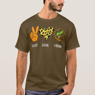Camiseta Paz Amor Pescar Preguiçoso Fé Legal Fis