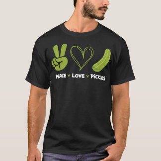 Camiseta Paz Amor Picles - Amante de Picles em Conserva