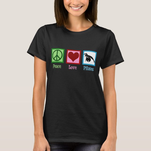 Camiseta Paz Amor Pilates (Frente)