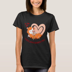 Camiseta Paz Amor Porquinhos-da-índia Dito Engraçado Para P