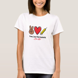 Camiseta Paz Amor & Seja Vacinado