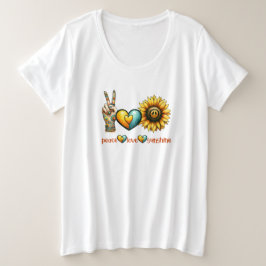 Camiseta Paz Amor Sunshine
