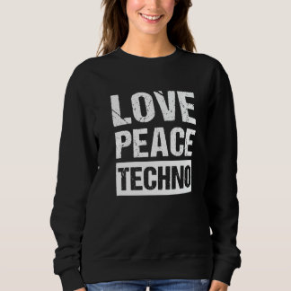 Camiseta Paz Amor Techno  