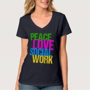 Camiseta Paz Amor Trabalho Social