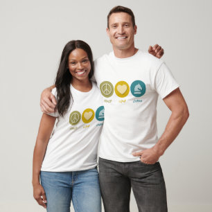 Camiseta Paz Amor Xadrez