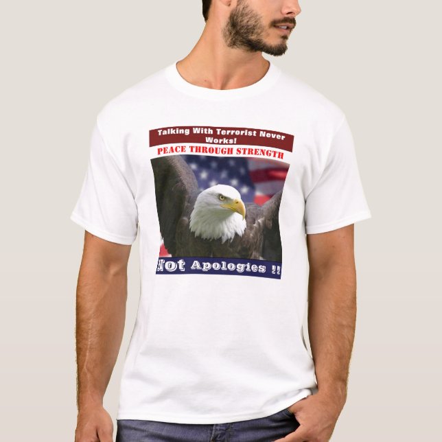 Camiseta Paz através da Força (Frente)