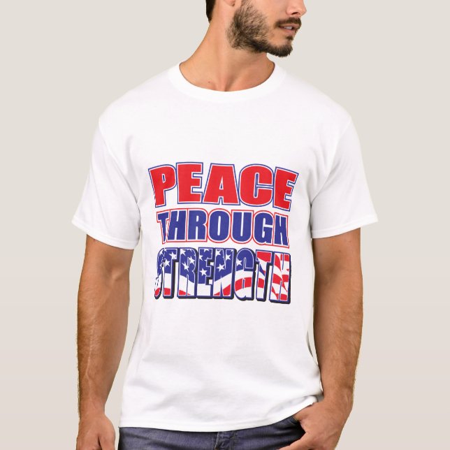 Camiseta Paz através da Força (Frente)