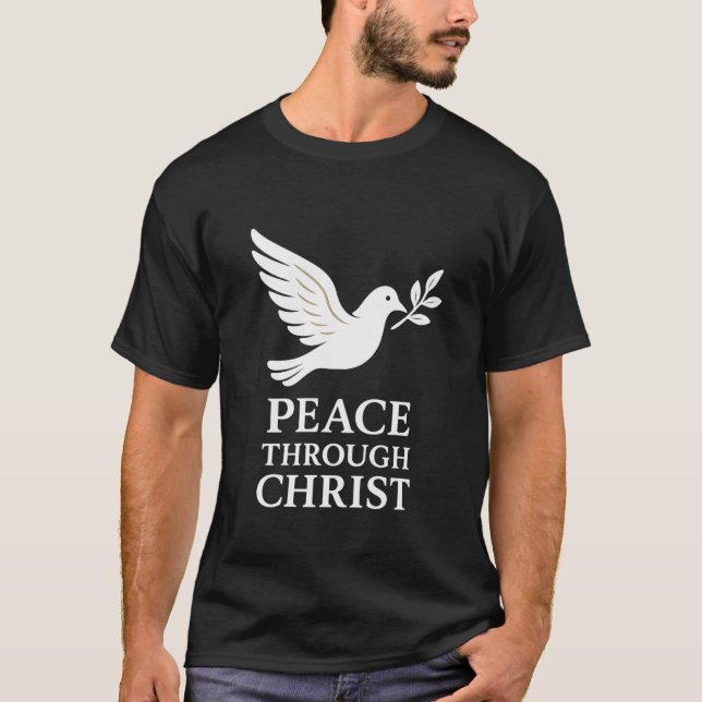 Camiseta Paz através do Cristo (Frente)