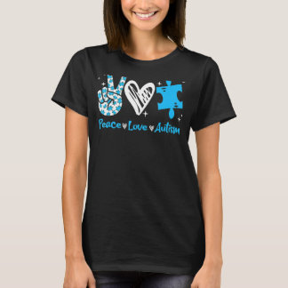 Camiseta Paz Autismo Quebra-cabeça do Autismo Autismo do Fr