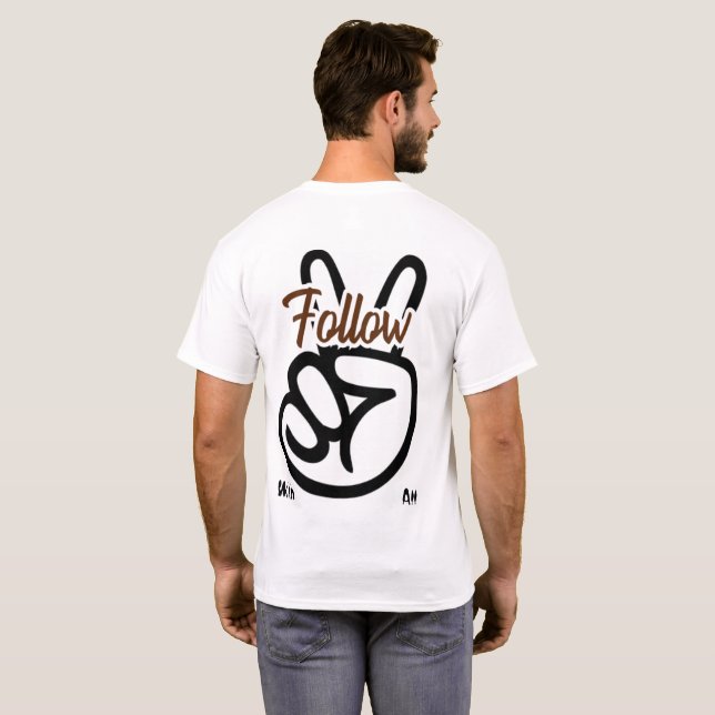 Camiseta Paz com todos (Parte Traseira Completa)