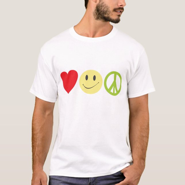 Camiseta Paz da felicidade do amor (Frente)