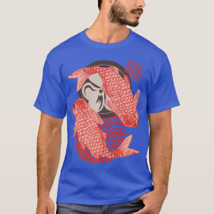 Camiseta Paz da Terapia Mental Ying Yang Gift Koi Fish