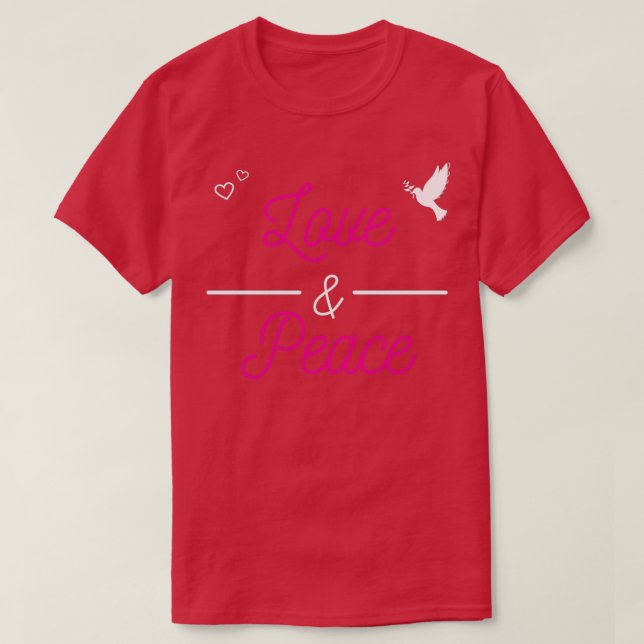 Camiseta Paz de Amor (Frente do Design)