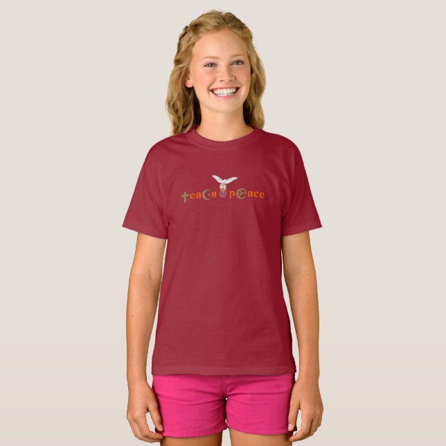 Camiseta Paz de Ensino | Crianças (Frente Completa)