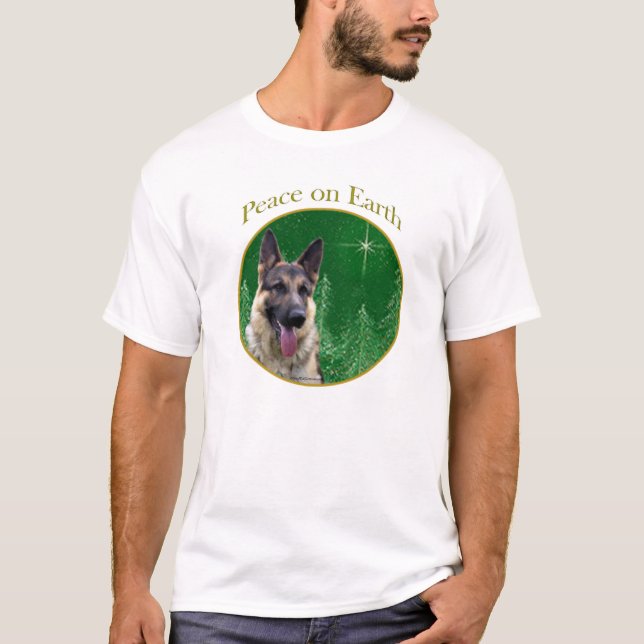 Camiseta Paz de german shepherd (Frente)