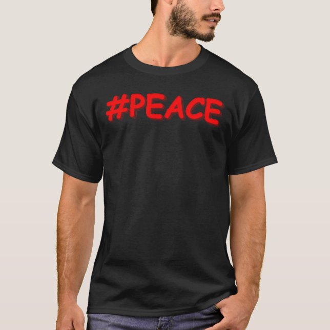 Camiseta "#PAZ" Design. Comprar Agora (Frente)