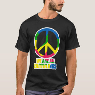 Camiseta Paz dizendo símbolo de paz mulheres homens 1