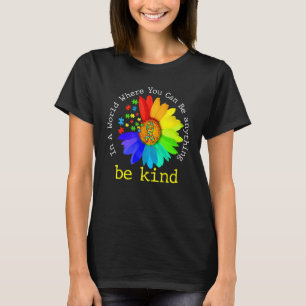 Camiseta Paz do Girassol Autismo Seja Gentil Conscientizaçã