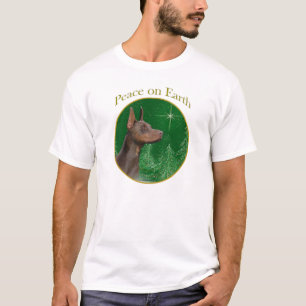 Camiseta Paz do Pinscher do Doberman