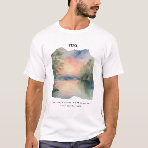 Camiseta Paz e Afirmação Calma