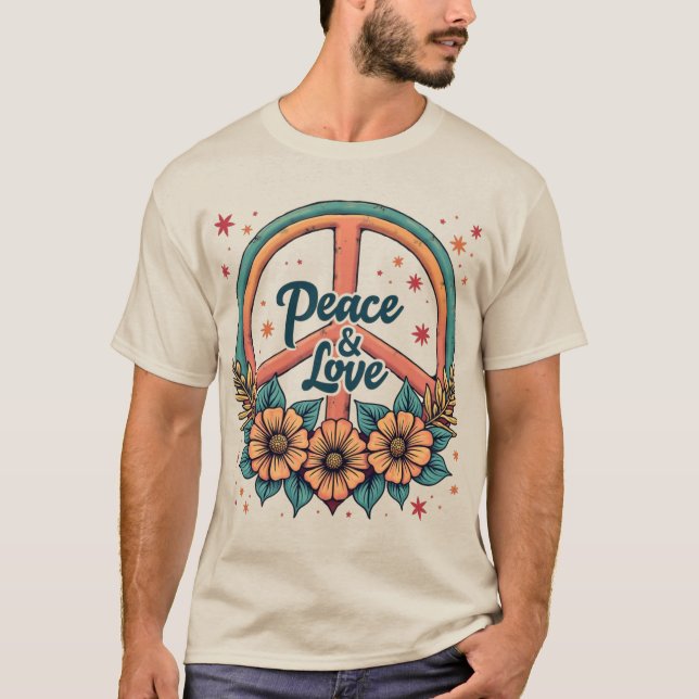 Camiseta Paz E Amor (Frente)