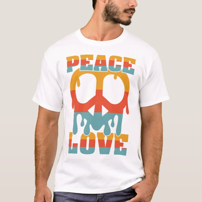 Camiseta Paz e Amor (Frente)