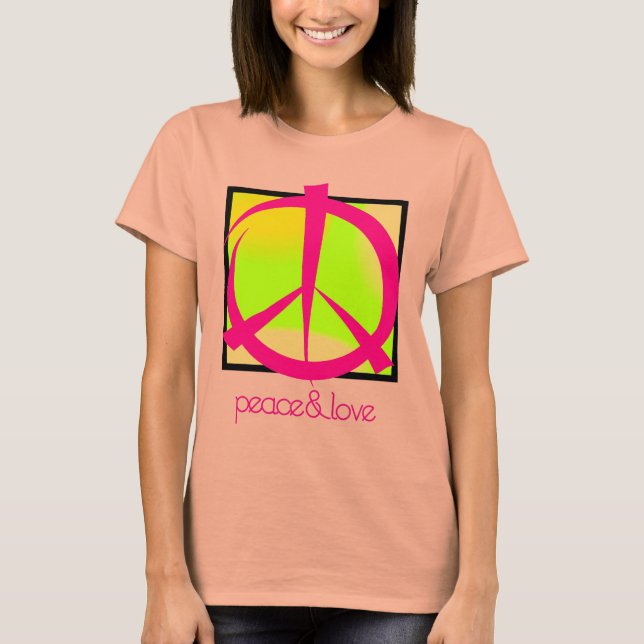 Camiseta paz e amor (Frente)