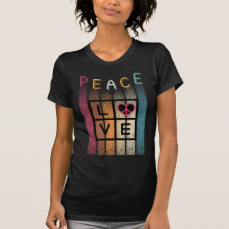 Camiseta Paz e Amor Minimalistas