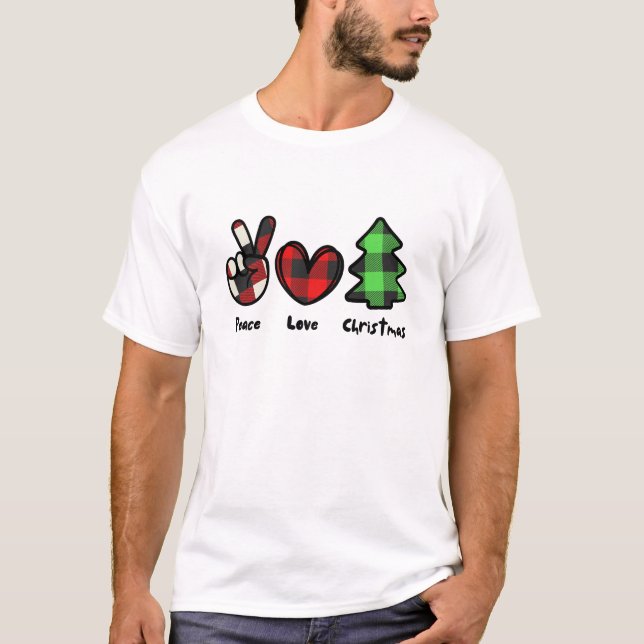 Camiseta Paz e Amor Natal (Frente)