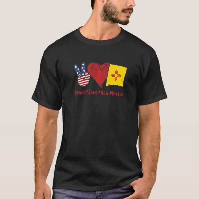 Camiseta Paz e Amor Novo México (Frente)