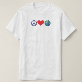 Camiseta Paz e amor Terra