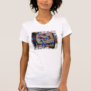 Camiseta paz e felicidade do amor