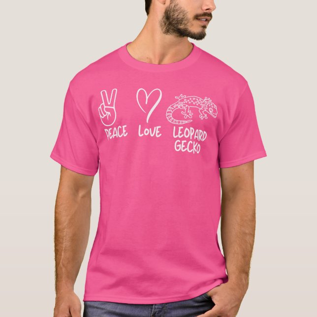 Camiseta Paz E Leopard Geckos (Frente)
