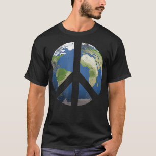 Camiseta Paz e paz no Dia Mundial da Paz