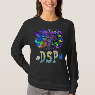 Camiseta Paz E Sunflower Dsp Médicos Símbolos Do Caduce