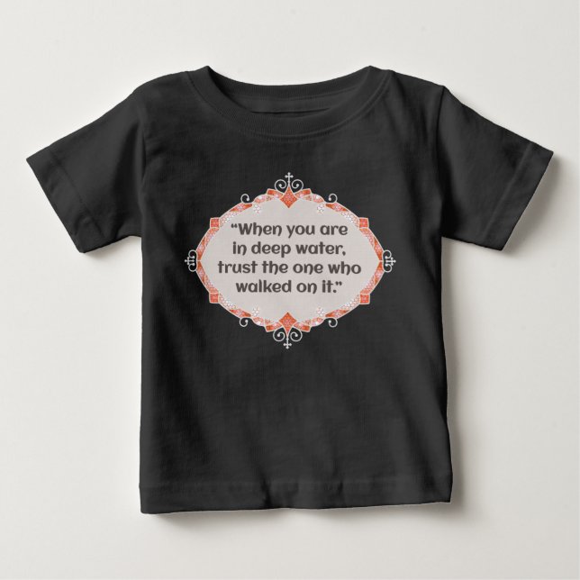 Camiseta Paz em águas profundas (Frente)