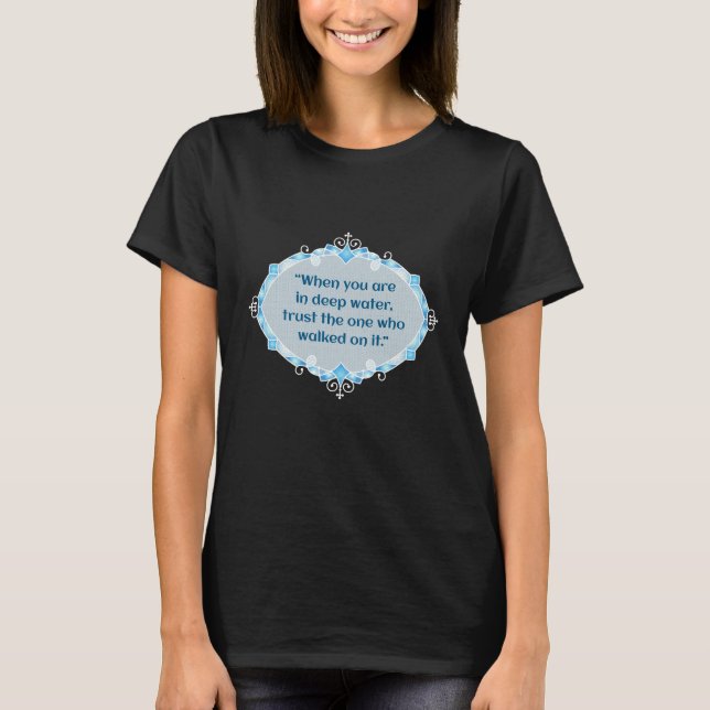 Camiseta Paz em águas profundas (Frente)