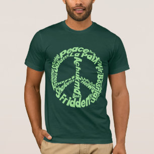 Camiseta Paz em todas as línguas